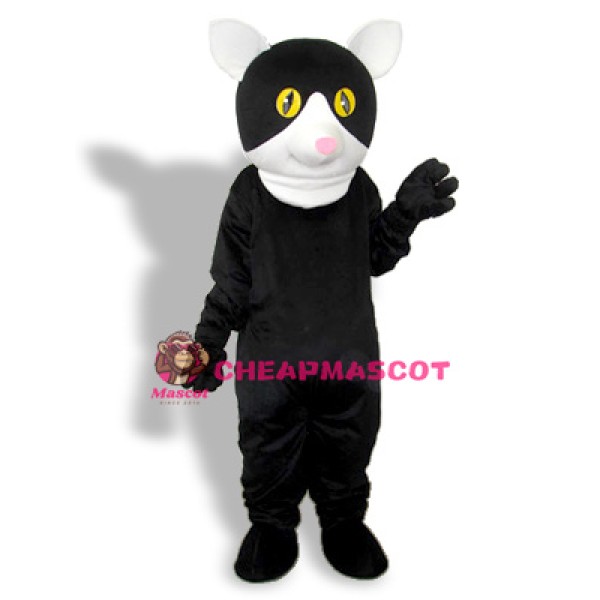 Black Little Cat Adult Mascot Costume