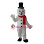 Snowman with Black Hat Mascot Adult Costume