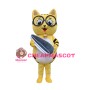 Yellow Cat Mascot Adult Costume