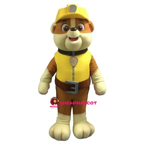 Deluxe Paw Patrol Rubble Dog Mascot Costume