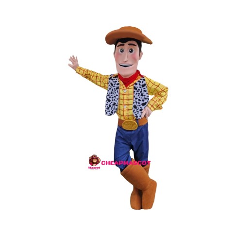 Friendly Cowboy Woody Mascot Costume