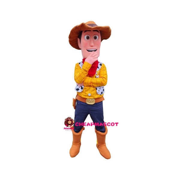 Happy Cowboy Woody Mascot Costume