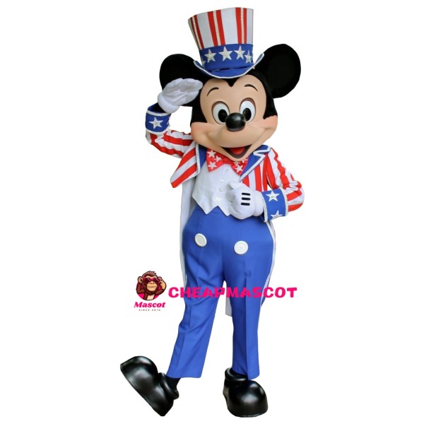 American Theme Mickey Mascot Costume