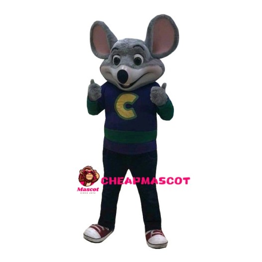 Happy Chuck E. Cheese's Mascot Costume