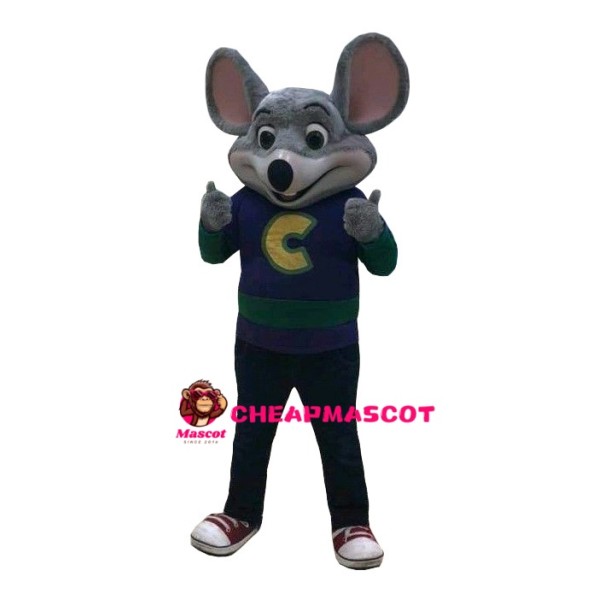 Happy Chuck E. Cheese's Mascot Costume
