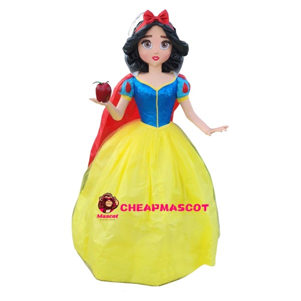 Realistic Snow White Princess Mascot Costume