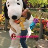 Realistic Snoopy Mascot Costume