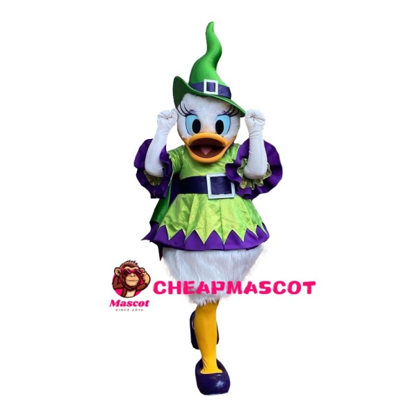 Halloween Daisy Duck Mascot Costume For Adult