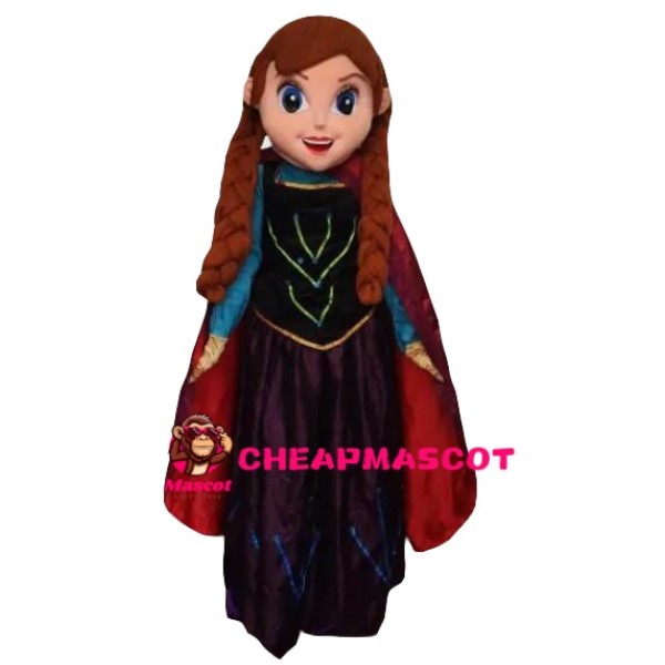 Realistic Princess Anna Mascot Costume