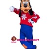 Deluxe Christmas Goofy Mascot Costume