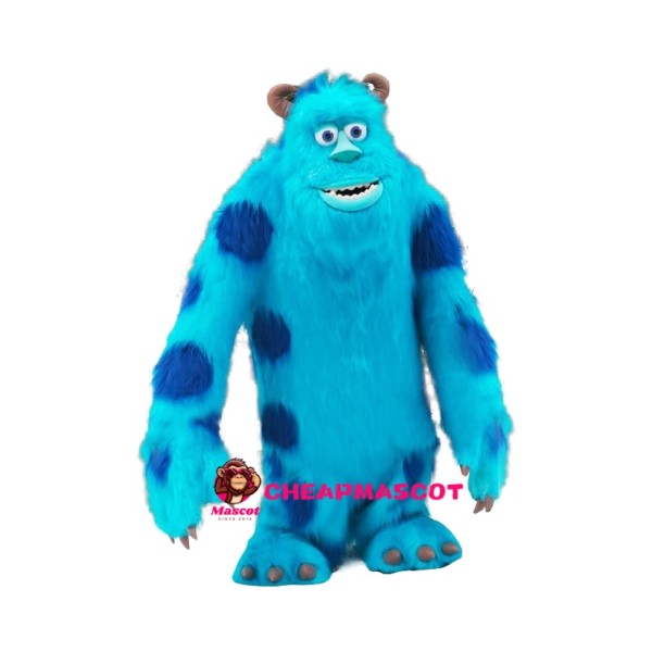Realistic Sulley Mascot Costume