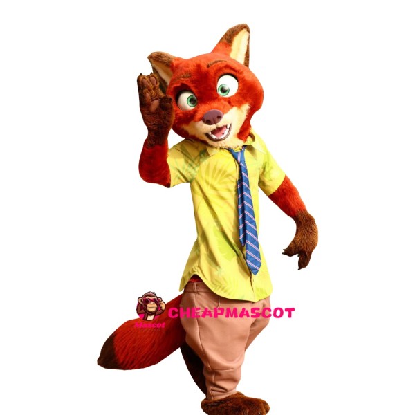 Deluxe Nick Wilde Fox Mascot Costume
