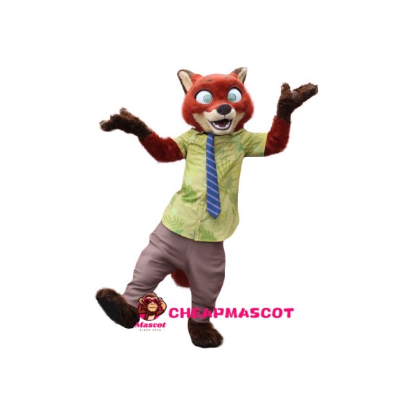 Nick Wilde Fox Mascot Costume
