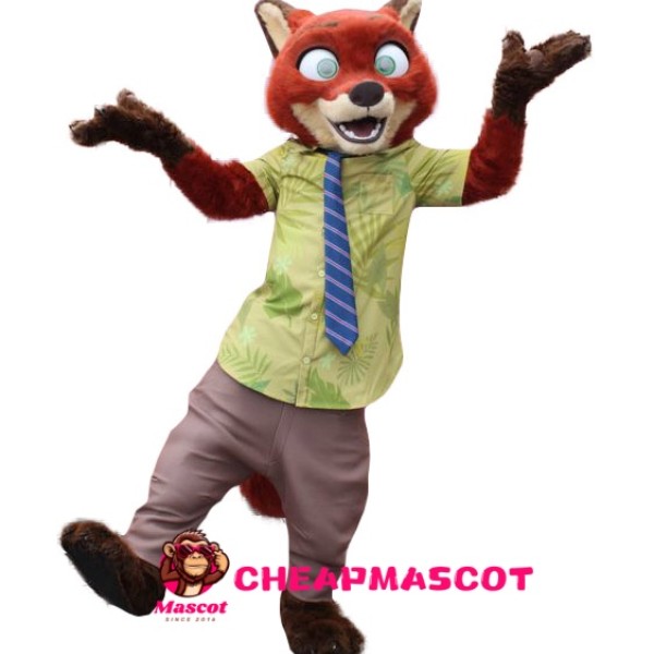 Nick Wilde Fox Mascot Costume