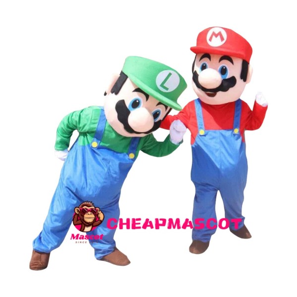 Mario & Luigi Mascot Costume
