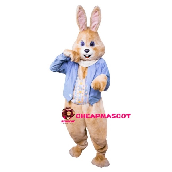 Realistic Brown Rabbit Mascot Costume