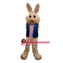 Cute White Bunny Mascot Costume