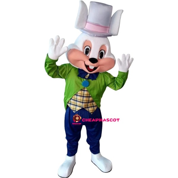 Easter Bunny Mascot Costume With Hat