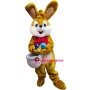 Cute Brown Rabbit Mascot Costume