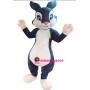 Grey Easter Bunny Adult Mascot Costume