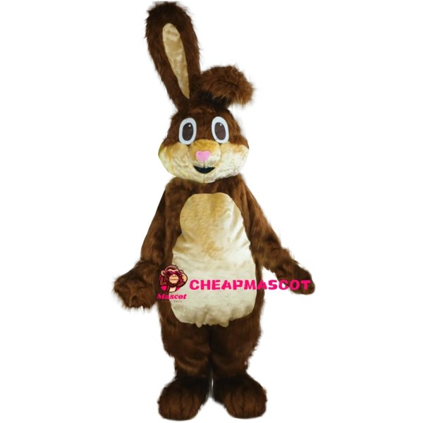 Deluxe Brown Easter Bunny Mascot Costume