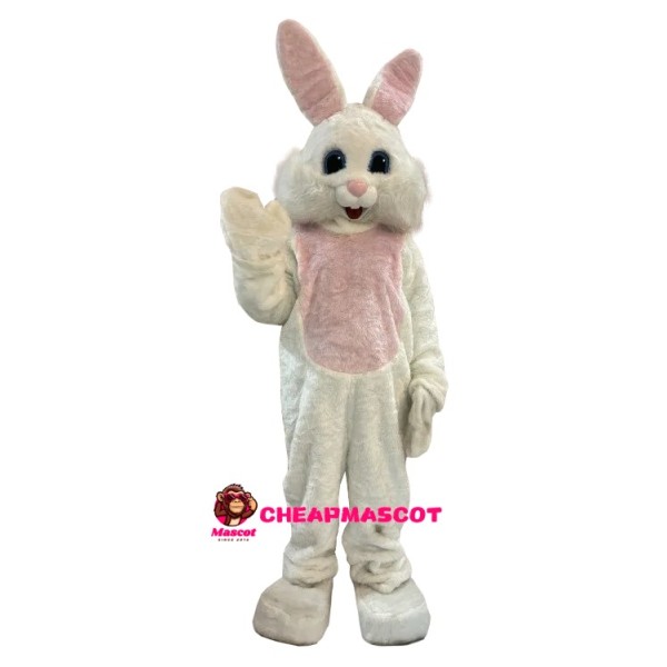 Affordable White Easter Bunny Rabbit Mascot Costume