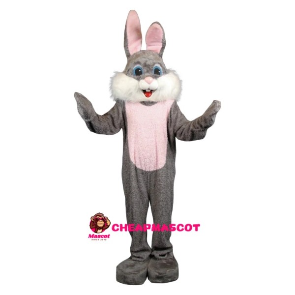 Lovely Grey Easter Bunny Rabbit Mascot Costume
