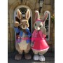 Peter Rabbit & Lily Bobtail Rabbit Mascot Costume