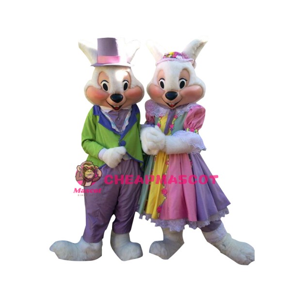 Mr. Or Mrs. Easter Bunny Mascot Costume (US IN STOCK)