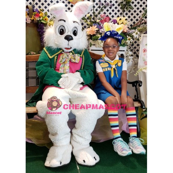 Easter Green Wendell Rabbit Mascot Costume (US IN STOCK)
