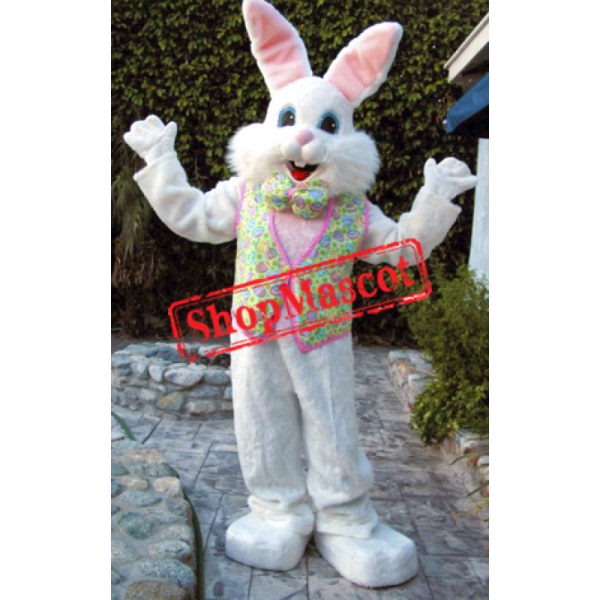 Happy Lightweight Easter Bunny Mascot Costume