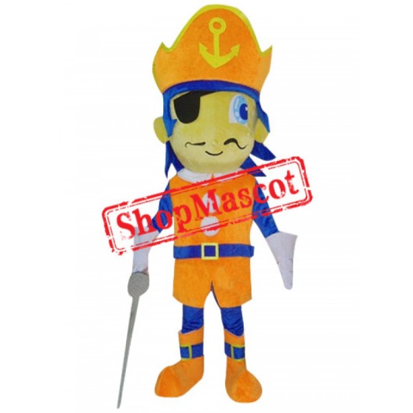 Affordable Pirate Boy Mascot Costume