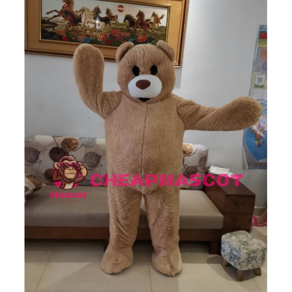 Likable Plush Teddy Bear Mascot Lightweight Costume