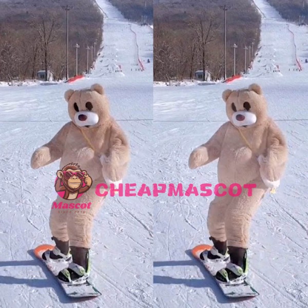 Likable Plush Teddy Bear Mascot Lightweight Costume