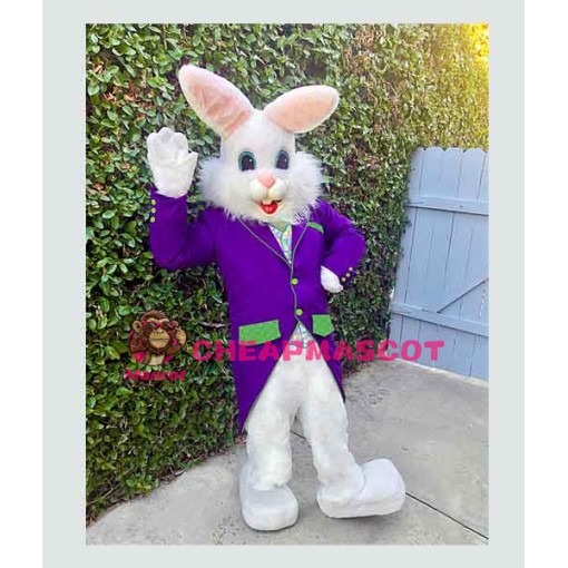 Purple Rabbit Mascot Costume