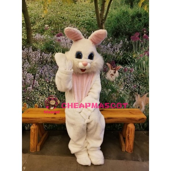 Cute White Rabbit Mascot Costume