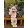 Cute White Rabbit Mascot Costume