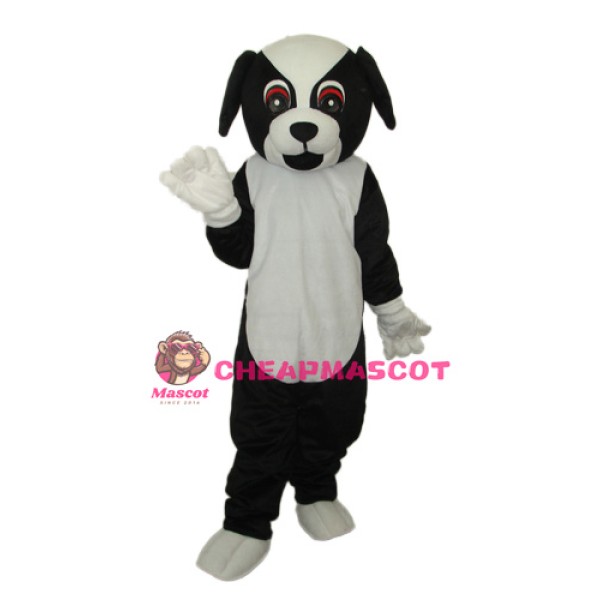 Black Dog Mascot Adult Costume