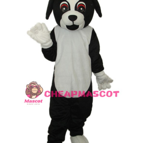 Black Dog Mascot Adult Costume