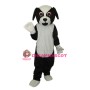 Black Dog Mascot Adult Costume