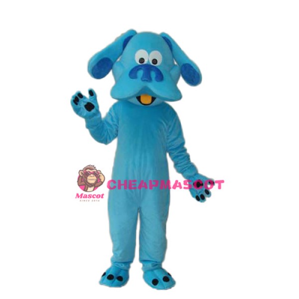 Blue Dog Mascot Adult Costume