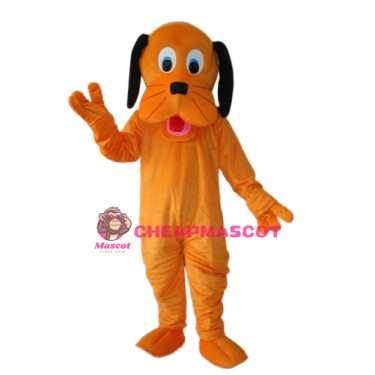 Orange Dog Mascot Adult Costume