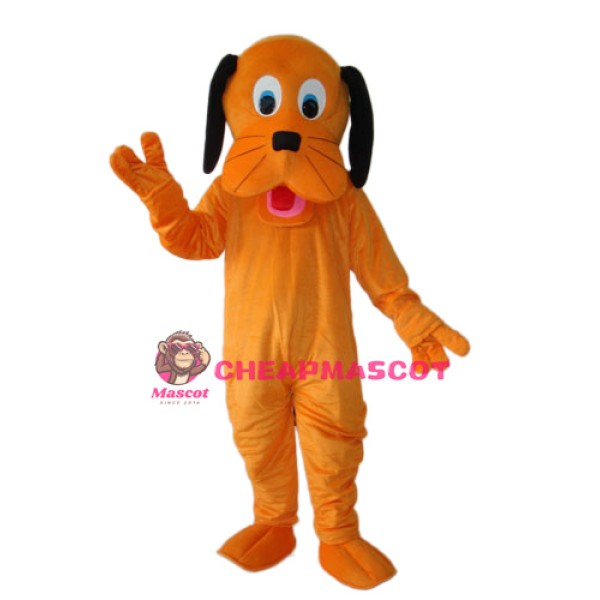 Orange Dog Mascot Adult Costume