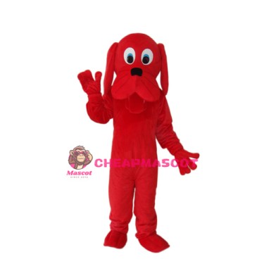 Red Dog Mascot Adult Costume