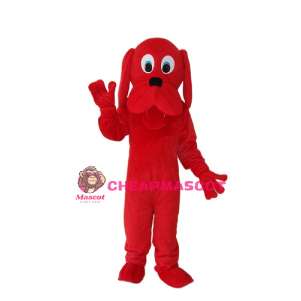 Red Dog Mascot Adult Costume