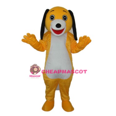Small Yellow Dog Mascot Adult Costume