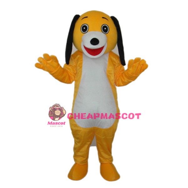 Small Yellow Dog Mascot Adult Costume