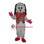 White Dog Mascot Adult Costume