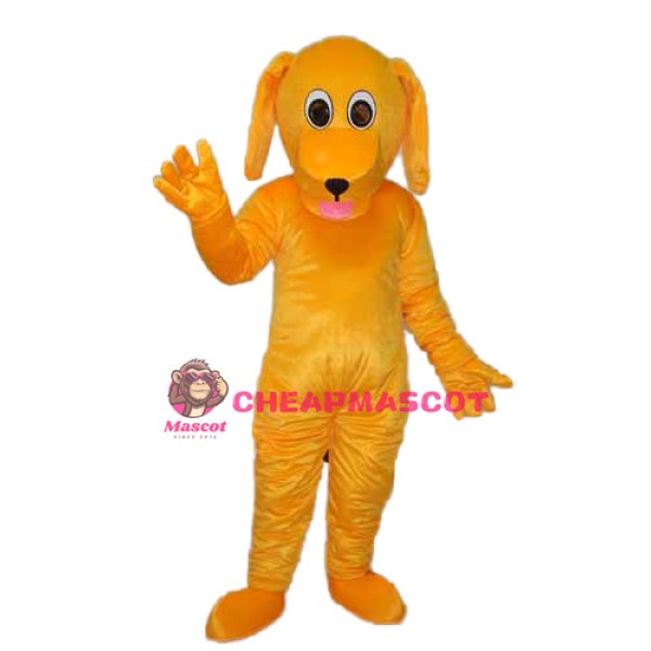 Yellow Dog Mascot Adult Costume