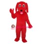 Little Red Dog Mascot Adult Costume